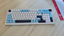 珂芝（KZZI）K98三模机械键盘无线2.4G蓝牙有线98键RGB家用办公电竞游戏客制化键盘极地雪风雨轴 实拍图