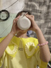 麦元素（Maiyuansu）316不锈钢儿童水杯双饮吸管杯子早餐杯便携牛奶杯子 实拍图