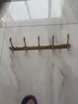 朗派卧室仿古挂衣钩 卫生间衣服挂钩 客厅玄关门后衣帽钩 金色排钩 玫瑰金色五排钩 实拍图