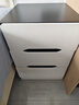 幻狐床头柜卧室小型家具柜子收纳柜储物柜轻奢床头置物柜简易主卧边柜 【大容量双抽】黑白色40*40*45cm 实拍图