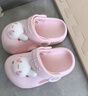 牧童儿童拖鞋夏男宝宝洞洞鞋软底女童卡通洗澡婴幼儿家居鞋萌兔粉130 实拍图