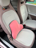 乔氏汽车头枕腰靠宝马靠枕车用腰垫奔驰座椅靠垫特斯拉旅行靠背垫粉色 实拍图