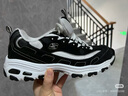 斯凯奇奥利奥|秋季黑白老爹鞋复古熊猫鞋透气厚底增高运动鞋 实拍图