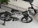 凤凰（Phoenix）儿童自行车儿童单车3-6岁小孩自行车6-10岁儿童自行车凤凰自行车 顶配炫酷银丨一体轮+双碟刹+礼包 18寸【适合120-150cm】 实拍图