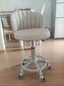 北风之恋吧台椅升降椅高脚凳酒吧椅前台收银台椅子美容旋转椅家用化妆凳子 米白色靠背【米白架-超静音轮】 实拍图