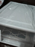 桌面收纳盒抽屉式透明文件收纳架杂物宿舍工位办公室a4纸整理盒子 【白透抽屉】小号 1个 实拍图
