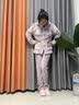 俞兆林珊瑚绒睡衣女士秋冬加厚冬天冬季中老年法兰绒家居服送妈26年新款 NSCJF-浅紫白条绣花 K331 L （建议100-120斤） 实拍图