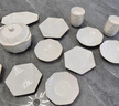 康琴（KANGQIN）高颜值陶瓷餐具碗碟套装金边钻石碗盘筷套装ins轻奢家用乔迁餐具 【描金】白钻石 66头 实拍图