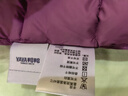 鸭鸭（YAYA）佟丽娅同款冬装连帽轻薄羽绒服女短款轻便薄款保暖新国标外套女款 格调紫色 2XL 175 实拍图