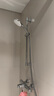 高仪（GROHE）进口恒温淋浴花洒套装 110方形手持 家用三式出水带滑杆 恒温有下水|白色手持 实拍图