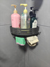 潘帕斯吸盘卫生间置物架三角篮浴室免打孔洗澡间淋浴厕所墙上壁挂收纳架 吸盘式高围边三角篮（单层） 实拍图