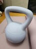 yottoy翘臀软壶铃女士提壶哑铃翘臀深蹲力量家用健身训练器材4kg-雾霾蓝 实拍图