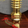 黄铜文昌塔13层9层摆件旗舰店十三层九层助学书房客厅书桌工艺品 铜合金文昌塔9层高13cm底座 实拍图
