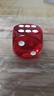御圣 骰子大号骰子多尺寸点数骰子特大号彩色游戏骰子ktv玩具骰子 30mm透明红色(1颗) 实拍图