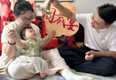史努比女童连衣裙中国风复古旗袍裙2025夏季新款小女孩气质包边飞袖裙子 雪里江山 90 建议身高80-90cm 实拍图