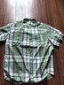 MUJI男式 马德拉斯格纹纽扣领短袖衬衫男士衬衣外套纯棉全棉 AC1W8A4S 绿色格纹 L （175/100A） 实拍图