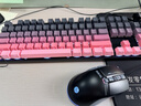 惠普（HP）机械键盘键鼠套装有线 办公电竞游戏台式机笔记本电脑 侧刻渐变黑莓 茶轴白光  实拍图