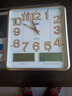 康巴丝（Compas）挂钟客厅万年历温湿度时钟日历石英钟表挂墙C2983Y夜光闪金 37cm 实拍图