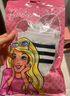 芭比儿童中筒袜女童春秋长筒袜不过膝高筒袜男童长袜半腿袜棉袜 白+黑 实拍图