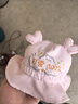 爱宝适婴儿帽子春秋款女童渔夫帽宝宝公主帽儿童盆帽遮阳帽 可爱粉 S282 实拍图