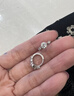 DR. DARLING莫桑钻石耳环女气质轻奢高级感耳饰养耳洞耳针首饰品情人节礼物 莫桑钻耳环50分一对 实拍图