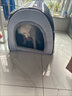 嬉皮狗狗窝冬季保暖猫窝房子可拆洗狗狗屋冬天封闭式泰迪宠物床 北欧灰 M（建议体重10斤内） 实拍图