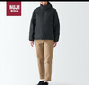 无印良品（MUJI）女式 便携式 立领羽绒夹克 BDC32C2A 黑色 M 实拍图