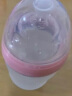 可么多么（como tomo）奶瓶婴儿奶瓶新生儿断奶仿母乳硅胶奶瓶3-6个月250ml粉 实拍图
