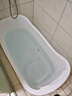 捷贝（Jebe baby）成人浴桶大人泡澡桶沐浴桶加厚全身可坐大号家用带盖浴缸塑料浴盆 象牙白简约款98CM无盖+靠垫 实拍图