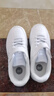 361°儿童板鞋男童六一小白鞋轻便魔术贴耐磨底女童滑板鞋小童板鞋男女 【四季款】361度白/银色 34 实拍图