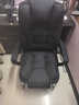 勤一 加厚可躺办公椅子电脑椅家用老板椅弓形麻将椅子午休靠背座椅 布艺-黑色-可躺 尊享款（带脚托+带腰枕） 实拍图