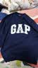 盖璞（GAP）男女装秋季款字母logo抓绒圆领卫衣合身上衣美版852079 实拍图