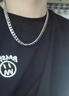 彩莱娅粗款钛钢古巴链项链男潮流嘻哈说唱锁骨链网红霸气粗链子生日礼物 实拍图