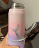 膳魔师（THERMOS） 保温杯316不锈钢杯子便携男女水杯女神杯TCMO-350S 500S弹盖杯 PK(ocean)-350ml 实拍图