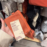 无印良品（MUJI）再生聚酯纤维 双拉链包收纳袋 居家旅行数据线小收纳包便携零钱包 橙色/S/长13.5*宽10cm 实拍图