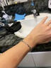 芯奢钛钢男士手链潮流简约莫比乌斯男生手环小众设计菱形学生情侣手链 扭曲手链 实拍图