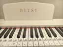 贝琪（Betsy）B351电钢琴88键重锤成人儿童电子钢琴家用练习初学者专业考级钢琴 B351-重力度88键木纹白+圆腿琴架 实拍图