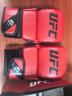 UFC MMA 半指拳套综合格斗散打拳击手套男女初学者入门级拳套8OZ 8OZ 红色-初学拳手适用 L/XL 实拍图
