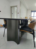 卡尔适轻奢极简岩板餐桌家用小户型现代简约金属长方形餐桌椅组合BN228 岩板餐桌+伊姆斯椅*4 160*90*75cm【全托底板】 实拍图