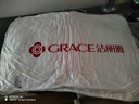 洁丽雅（Grace） 枕头枕芯纯棉一对新疆棉A类全棉纤维枕双人高弹舒适颈椎软枕 A类纯棉朴染 【中枕 一对装】 实拍图