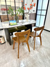 勇翔实木椅子餐椅家用餐桌椅商用简约新款靠背椅木头复古专用餐厅凳子 胡桃色【稳固承重+优选橡胶木】单把装 实拍图
