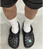 卡骆驰crocs檀健次同款经典泡芙洞洞鞋百舒适男沙滩鞋女鞋休闲鞋|207521 黑色-001(含智必星) 36 (220mm) 37 实拍图