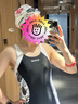 SWANS泳镜女进口防水防雾高清泳帽套装近视游泳眼镜潜水装备樱花平光 实拍图