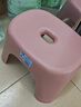 椅子奶油风家用小凳子加厚塑料凳可叠放耐用儿童凳学生寝室矮凳 樱花粉1个 实拍图