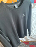 骆驼（CAMEL）长袖圆领套头卫衣男宽松休闲运动打底衫 J13CAYL6063 中花灰 L 实拍图