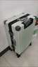 双星（doublestar）行李箱28寸大容量箱登机箱拉杆箱20寸男女铝框旅行箱密码皮箱子 豪华铝框款（薄荷绿）  26寸（返乡返校旅行，可坐人） 实拍图