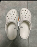 卡骆驰crocs洞洞鞋贝雅男鞋女鞋轻便耐磨一脚蹬拖鞋休闲鞋|10126 卵石色-2V3 40 (250mm) 实拍图