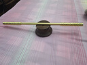 铜师傅 黑胡桃原木《金箍棒底座》工艺品摆件 圆形实木底座 适用小号底座 实拍图