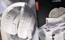 联想（Lenovo）头戴式无线蓝牙耳机 音乐降噪运动电竞游戏电脑网课耳麦长续航强音质  通用苹果索尼小米 TH54白 实拍图