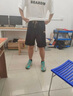 雅鹿冰丝短裤男夏季薄款潮牌宽松大码运动篮球男士速干休闲五分中裤子 黑色 2XL 推荐130-145斤 实拍图